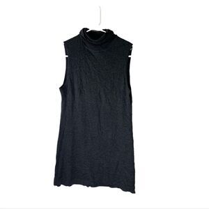 JANA Small Grey Mock neck Sleeveless Top